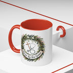 Nurse by His Grace Mug – Christian Nurse Coffee Cup with Floral Wreath (11oz/15oz)