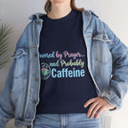 Prayer and Caffeine T-Shirt – Christian Coffee Tee for Women & Men