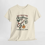 All I Want for Christmas Is a Silent Call Light T-Shirt – Funny Nurse Tee