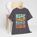 Keep Calm and Floss T-Shirt – Funny Dentist Gift for Dental Professionals