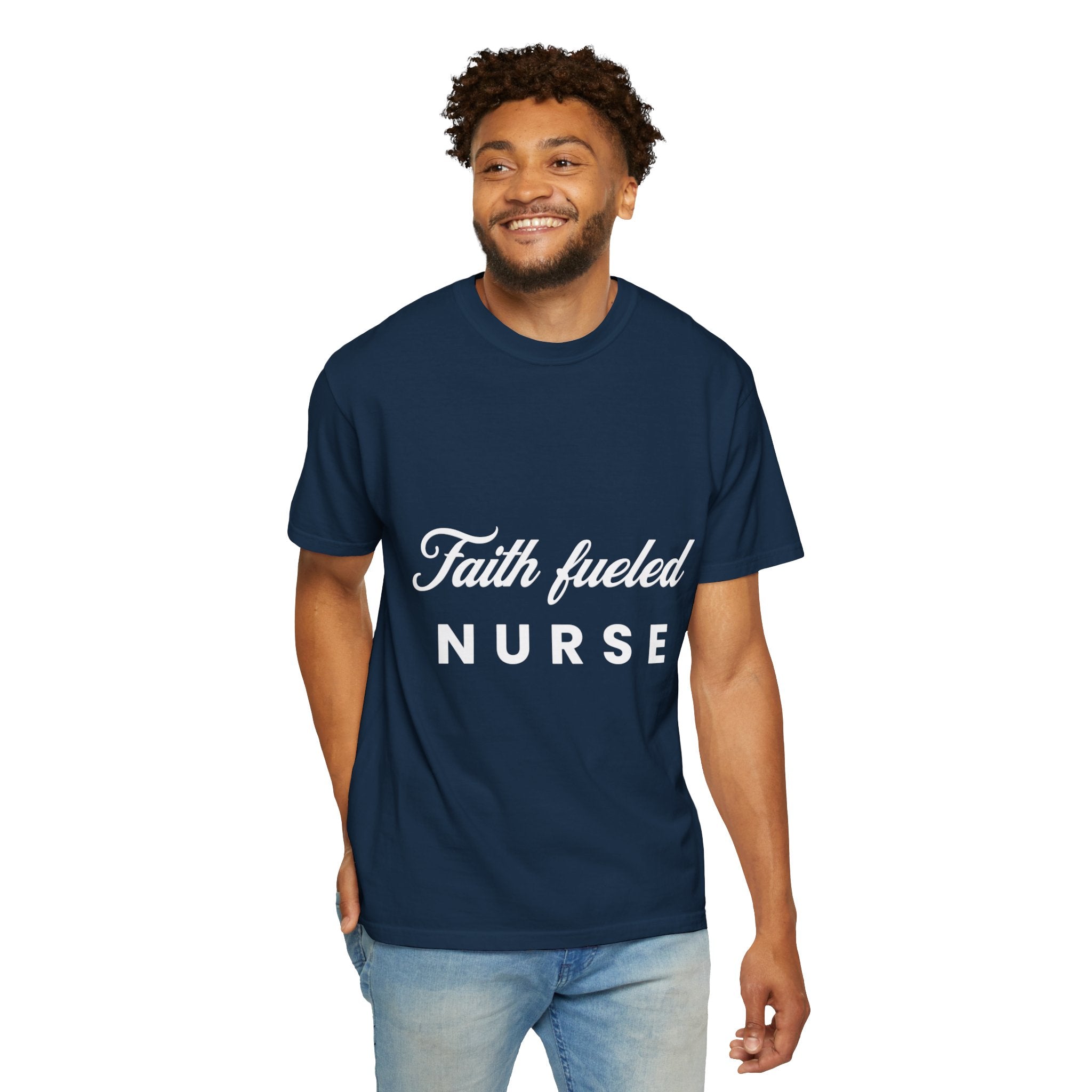 Faith Fueled Nurse T-Shirt – Christian Nurse Gift Tee
