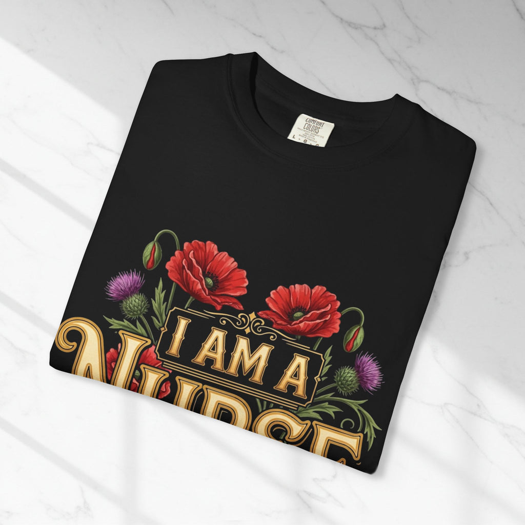 I Am a Nurse I Save Lives T-Shirt – Floral Superpower Tee