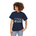 Prayer and Caffeine T-Shirt – Christian Coffee Tee for Women & Men