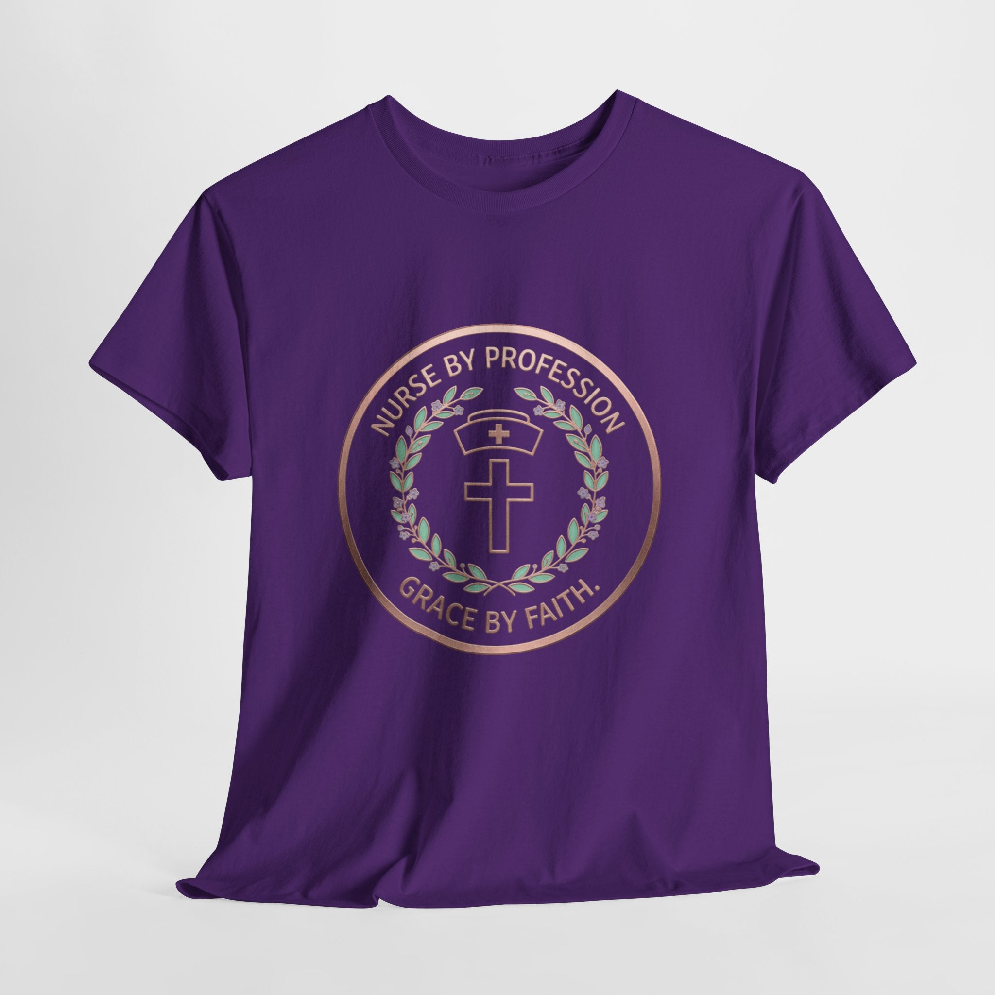 Nurse by Profession, Grace by Faith – Christian Nurse T-Shirt for Women & Men