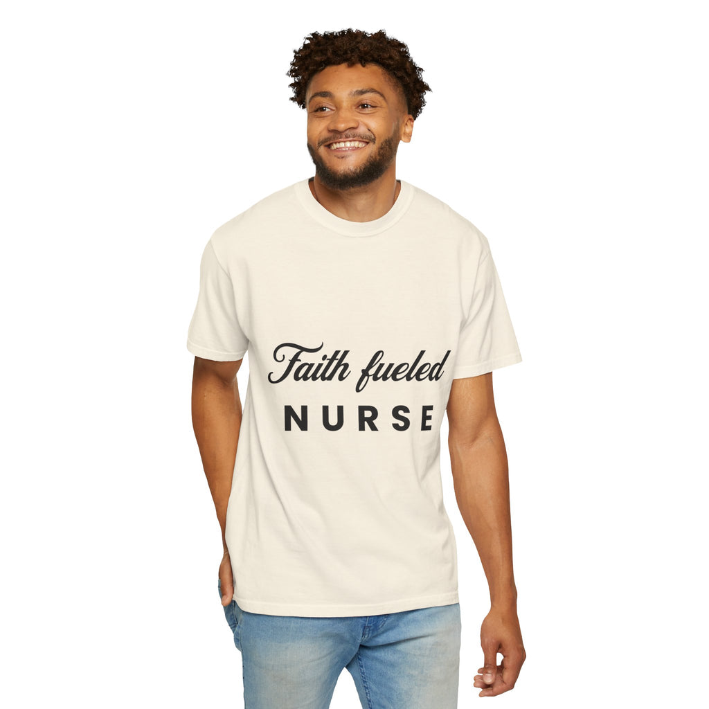 Faith Fueled Nurse T-Shirt – Christian Nurse Gift Tee