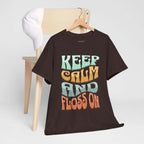 Keep Calm and Floss T-Shirt – Funny Dentist Gift for Dental Professionals