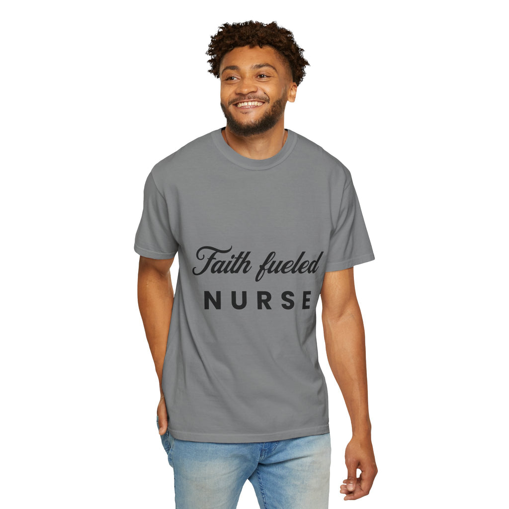 Faith Fueled Nurse T-Shirt – Christian Nurse Gift Tee