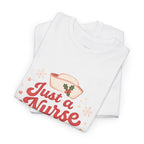 Just a Nurse at Her Christmas Era T-Shirt – Funny Holiday Nursing Tee
