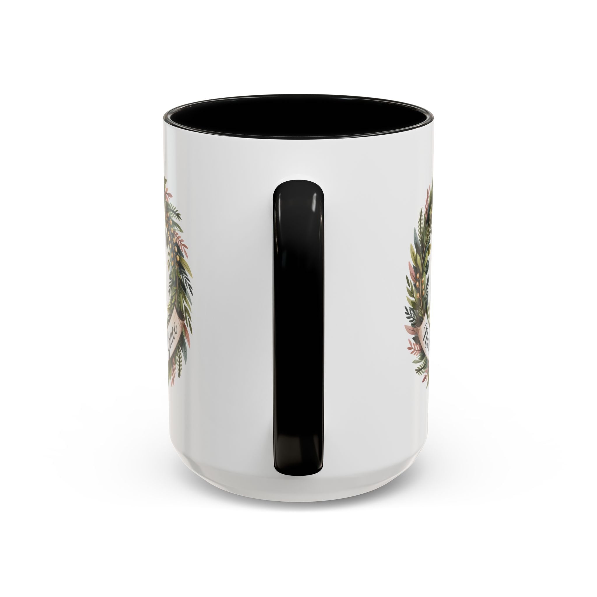 Nurse by His Grace Mug – Christian Nurse Coffee Cup with Floral Wreath (11oz/15oz)