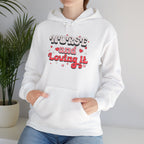 Nurse and Loving It Hoodie – Pink Retro Nurse Appreciation Pullover