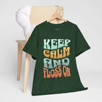 Keep Calm and Floss T-Shirt – Funny Dentist Gift for Dental Professionals