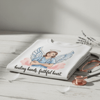 Nurse Angel T-Shirt – Healing Hands, Faithful Heart Inspirational Tee