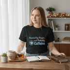 Prayer and Caffeine T-Shirt – Christian Coffee Tee for Women & Men