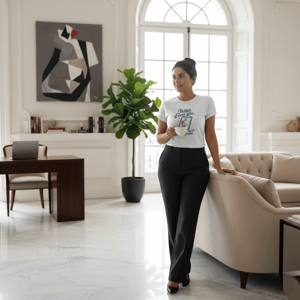 Jesus Loves You But Take Your Meds Anyway T-Shirt – Funny Christian Mental Health Tee