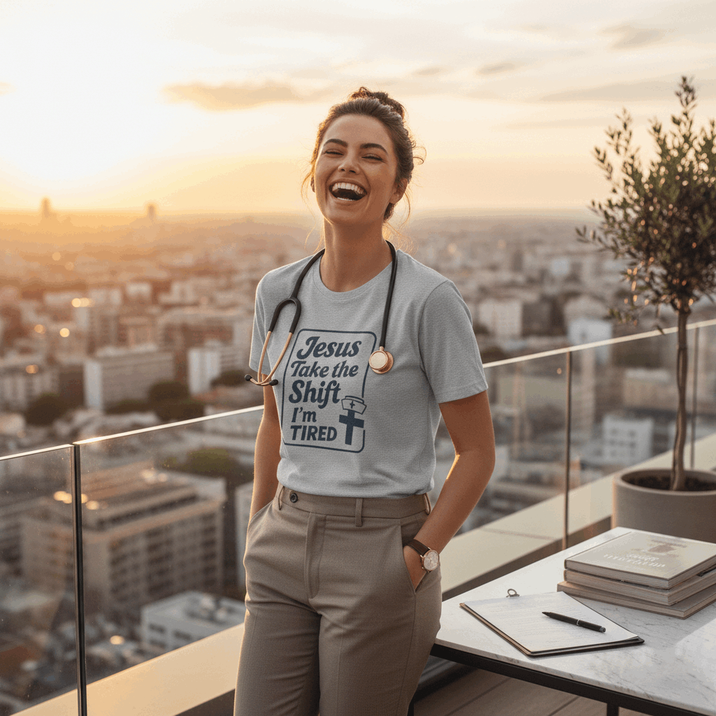 Jesus Take the Shift I'm Tired T-Shirt – Christian Nurse & Shift Worker Tee