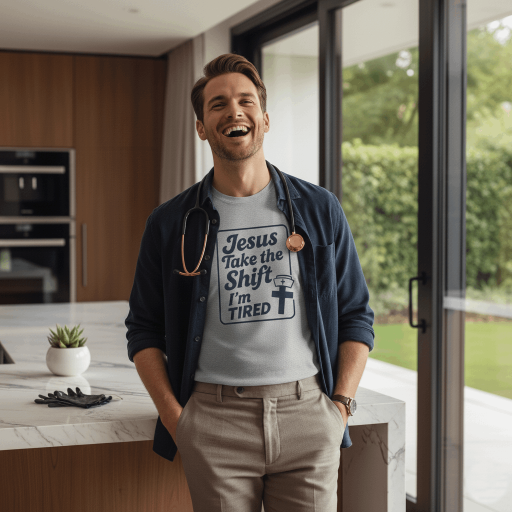Jesus Take the Shift I'm Tired T-Shirt – Christian Nurse & Shift Worker Tee