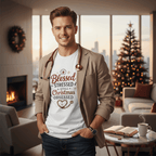 Blessed Stressed & Still Christmas Obsessed T-Shirt – Funny Nurse Holiday Tee