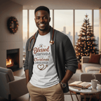 Blessed Stressed & Still Christmas Obsessed T-Shirt – Funny Nurse Holiday Tee