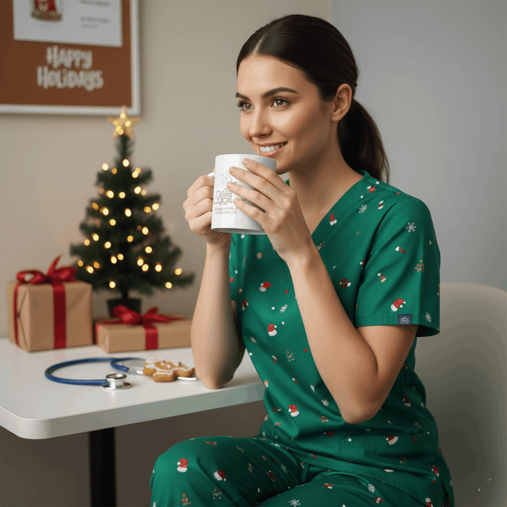 A Savior Is Born A Nurse Is Called Mug – Christian Nurse Christmas Coffee Cup (11oz/15oz)