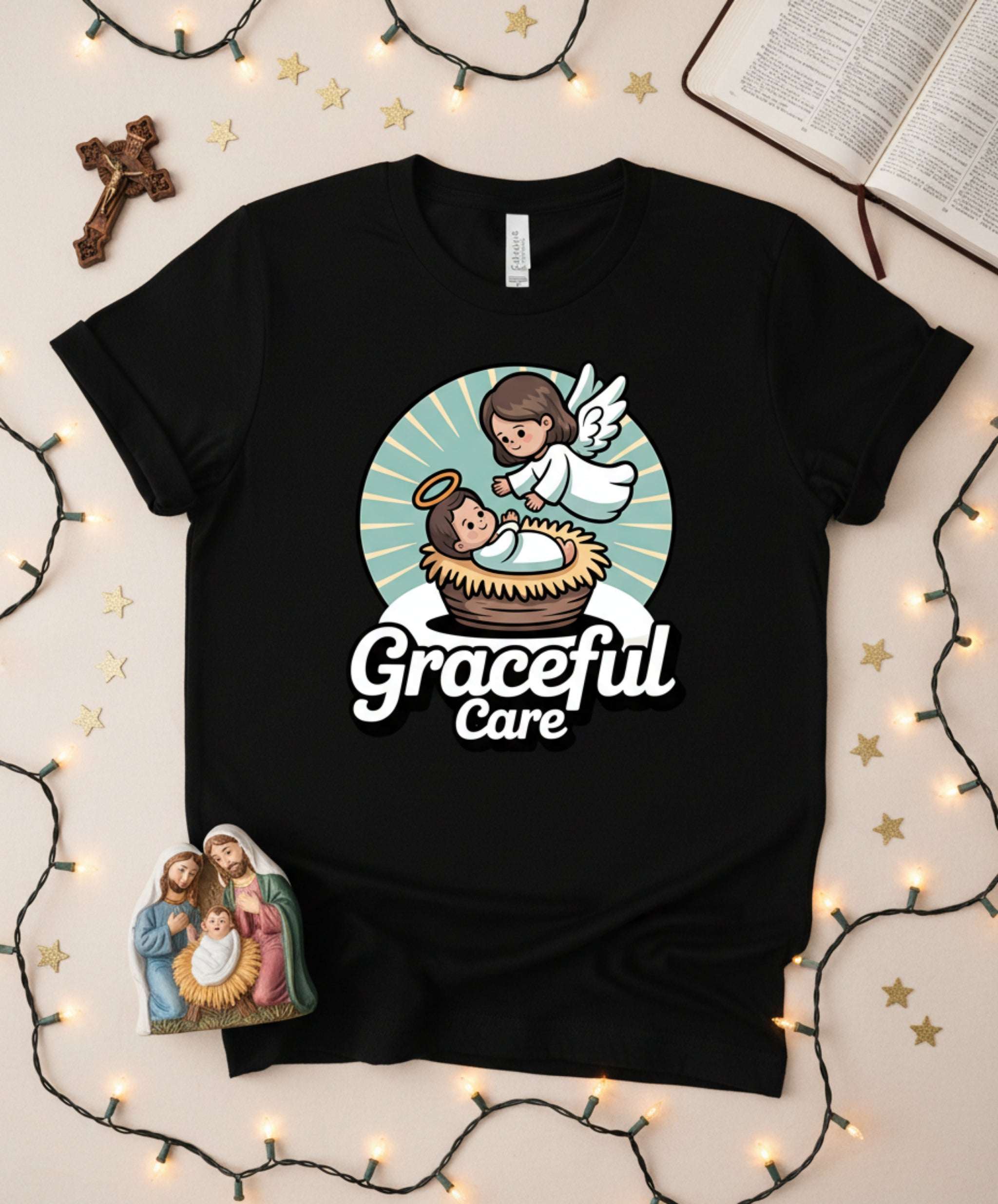 Graceful Care Angel Baby T-Shirt – Christian Nursery Tee