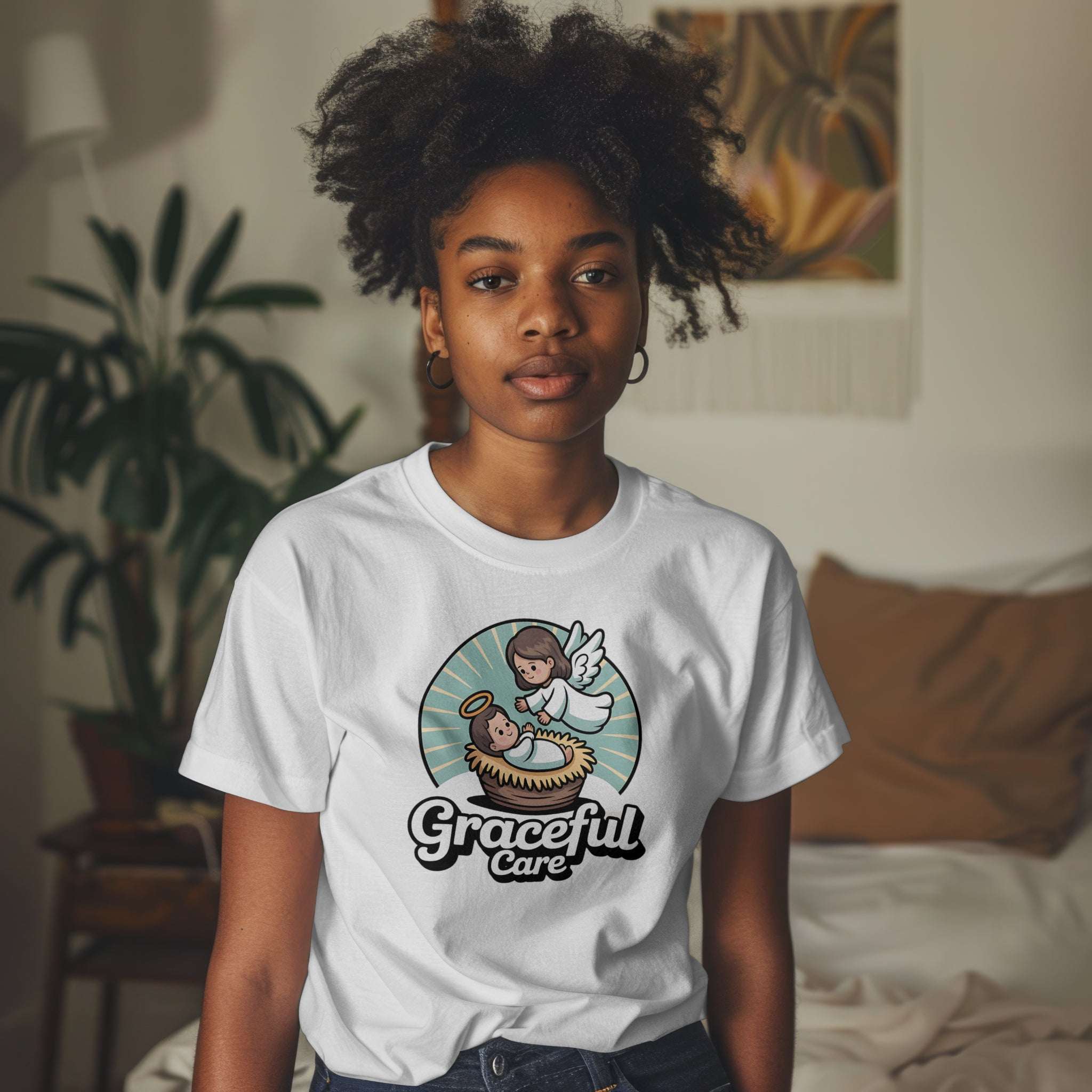 Graceful Care Angel Baby T-Shirt – Christian Nursery Tee