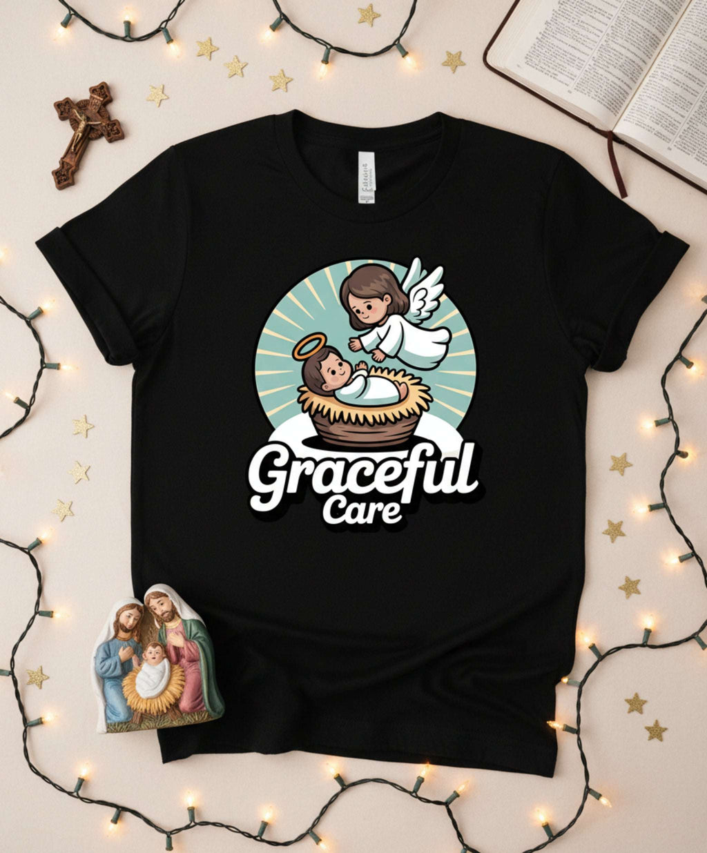 Graceful Care Angel Baby T-Shirt – Christian Nursery Tee
