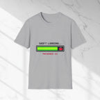 Shift Loading Patience 1% T-Shirt – Funny Gamer Progress Bar Tee