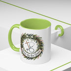 Nurse by His Grace Mug – Christian Nurse Coffee Cup with Floral Wreath (11oz/15oz)