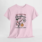 All I Want for Christmas Is a Silent Call Light T-Shirt – Funny Nurse Tee