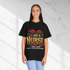 I Am a Nurse I Save Lives T-Shirt – Floral Superpower Tee