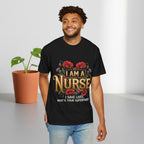 I Am a Nurse I Save Lives T-Shirt – Floral Superpower Tee