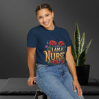 I Am a Nurse I Save Lives T-Shirt – Floral Superpower Tee