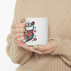 Cute Kawaii Nurse Angel Mug – Christmas Nurse Coffee Cup with Halo & Wings (11oz/15oz)