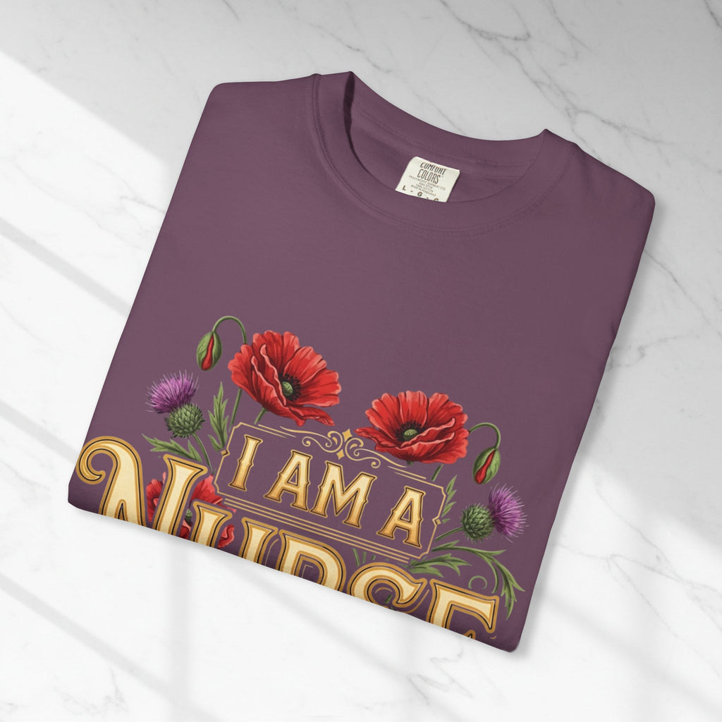 I Am a Nurse I Save Lives T-Shirt – Floral Superpower Tee