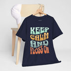 Keep Calm and Floss T-Shirt – Funny Dentist Gift for Dental Professionals