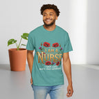 I Am a Nurse I Save Lives T-Shirt – Floral Superpower Tee