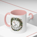 Nurse by His Grace Mug – Christian Nurse Coffee Cup with Floral Wreath (11oz/15oz)
