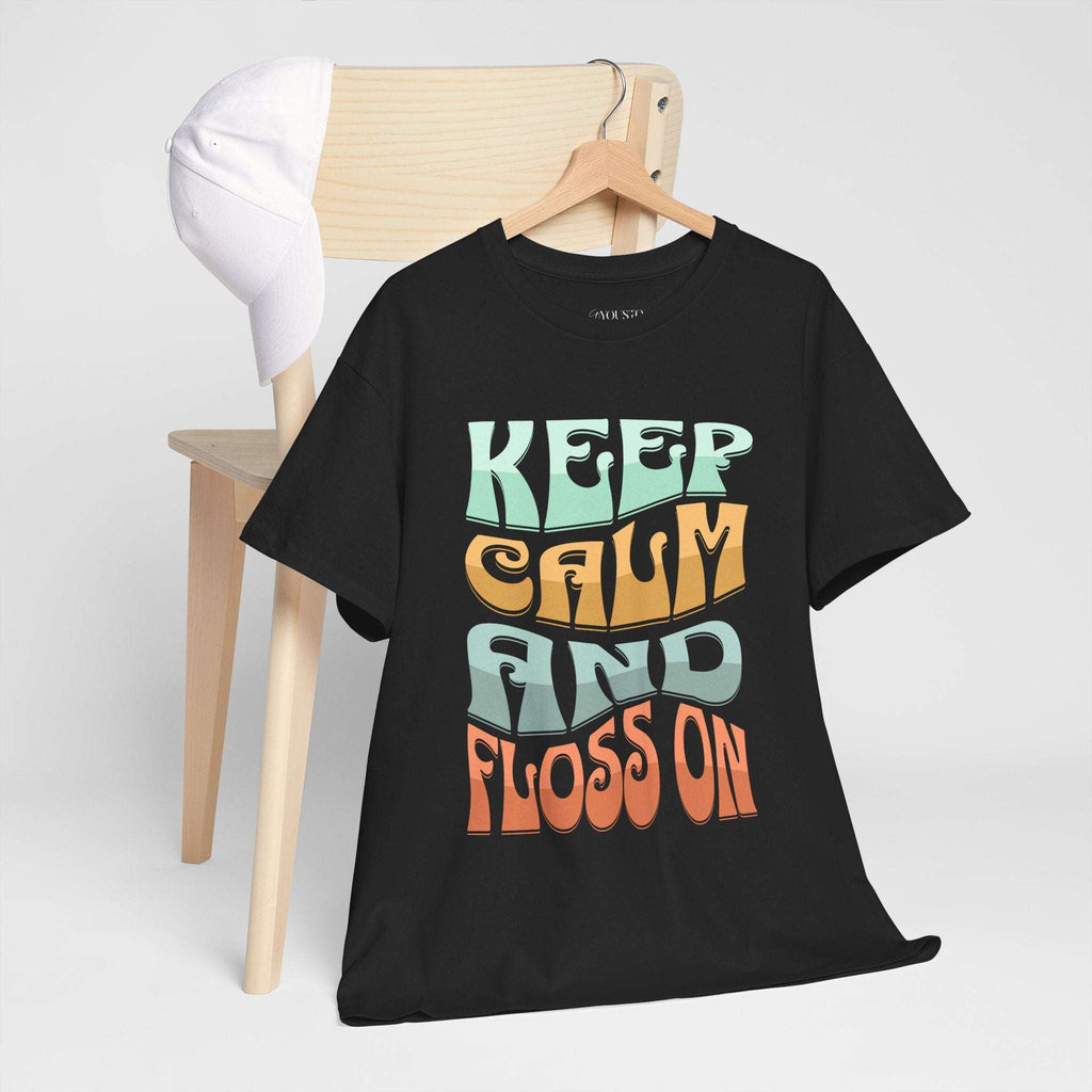 Keep Calm and Floss T-Shirt – Funny Dentist Gift for Dental Professionals