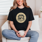 Black RN Badge close-up mockup