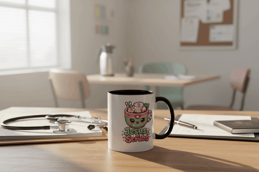 Lifestyle shot in hospital break room