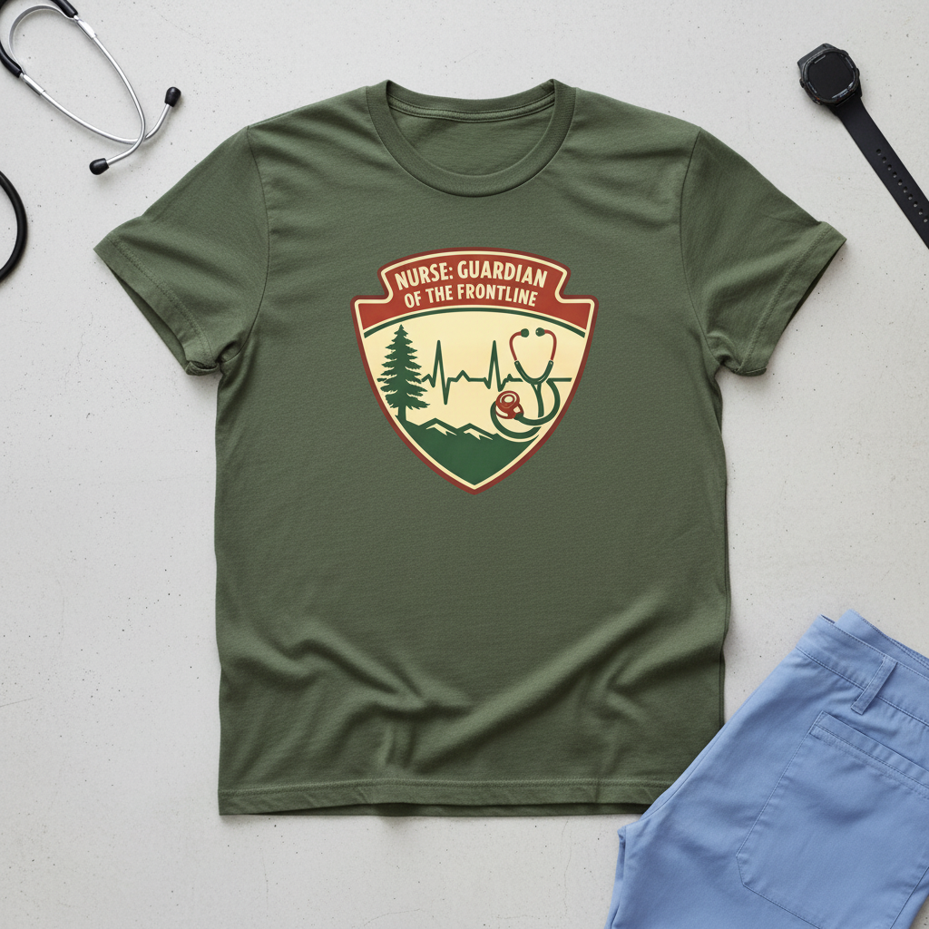 Military Green Guardian flat lay
