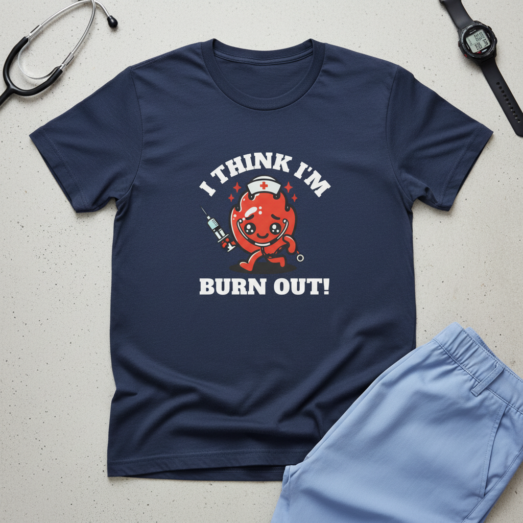 Navy Burn Out flat lay