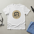 Navy RN Badge flat lay
