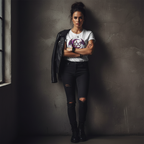 Night nurse with dramatic moody lighting, caffeinated strength