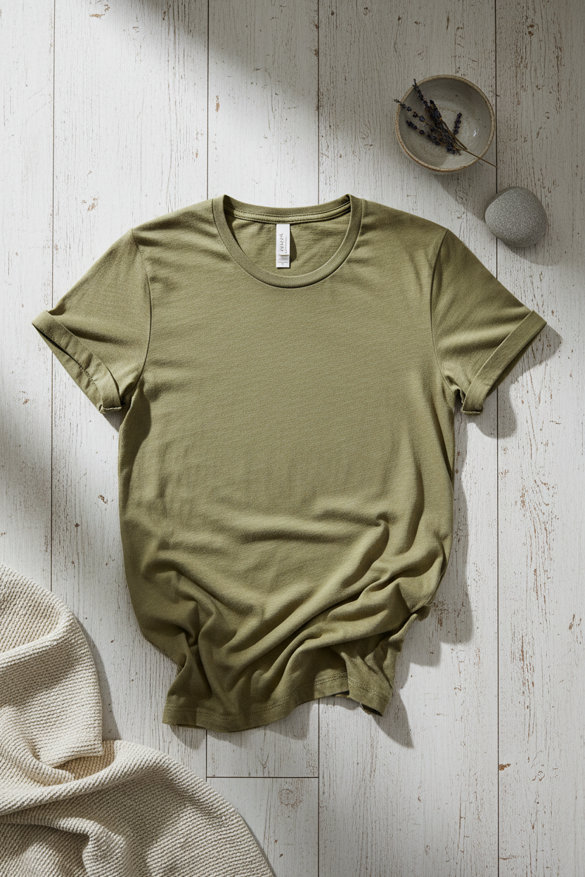 Premium garment-dyed t-shirt lifestyle image