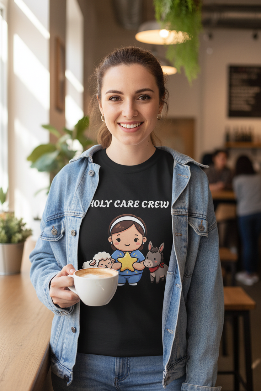 Realistic lifestyle mockup - black shirt